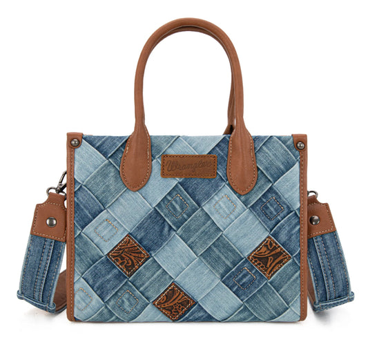Wrangler Woven Denim Concealed Carry Tote/Crossbody -Jean