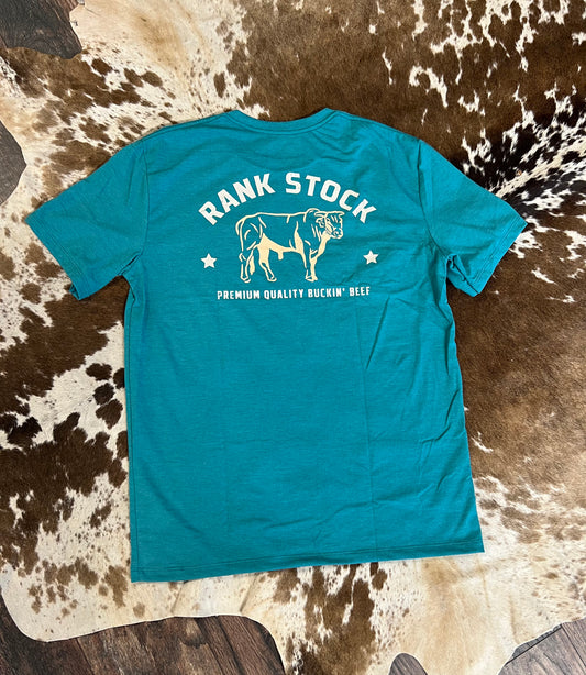 Hooey Rank Stock Teal Men’s T-shirt