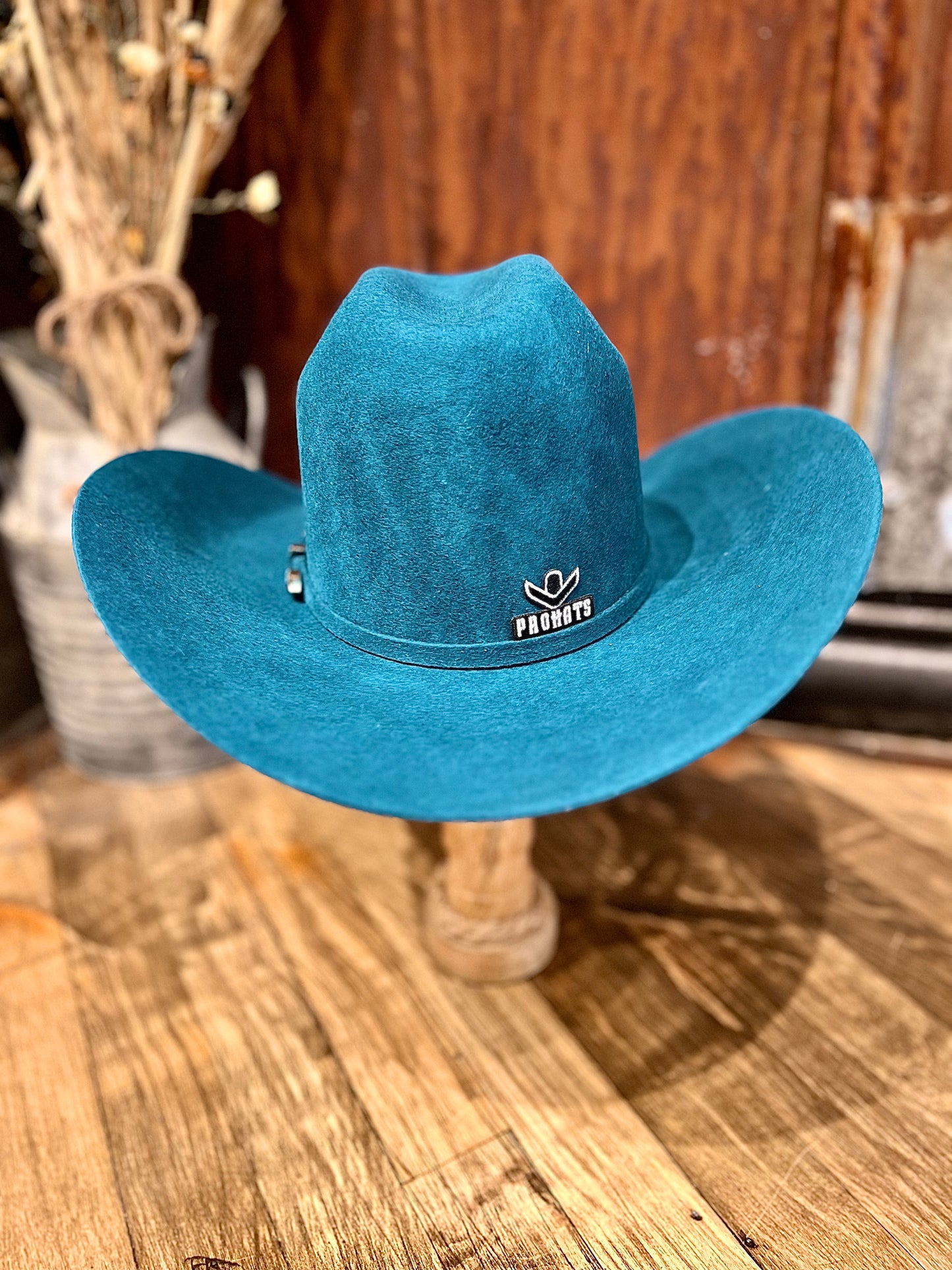 ProHats Stockshow Turquoise Felt