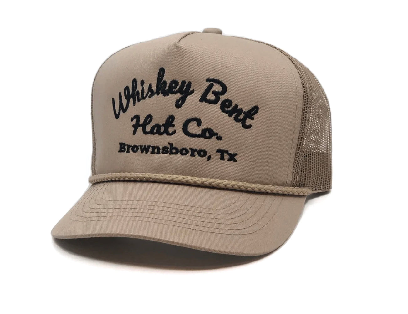 Whiskey Bent Hat Co. Tan Trucker Hat