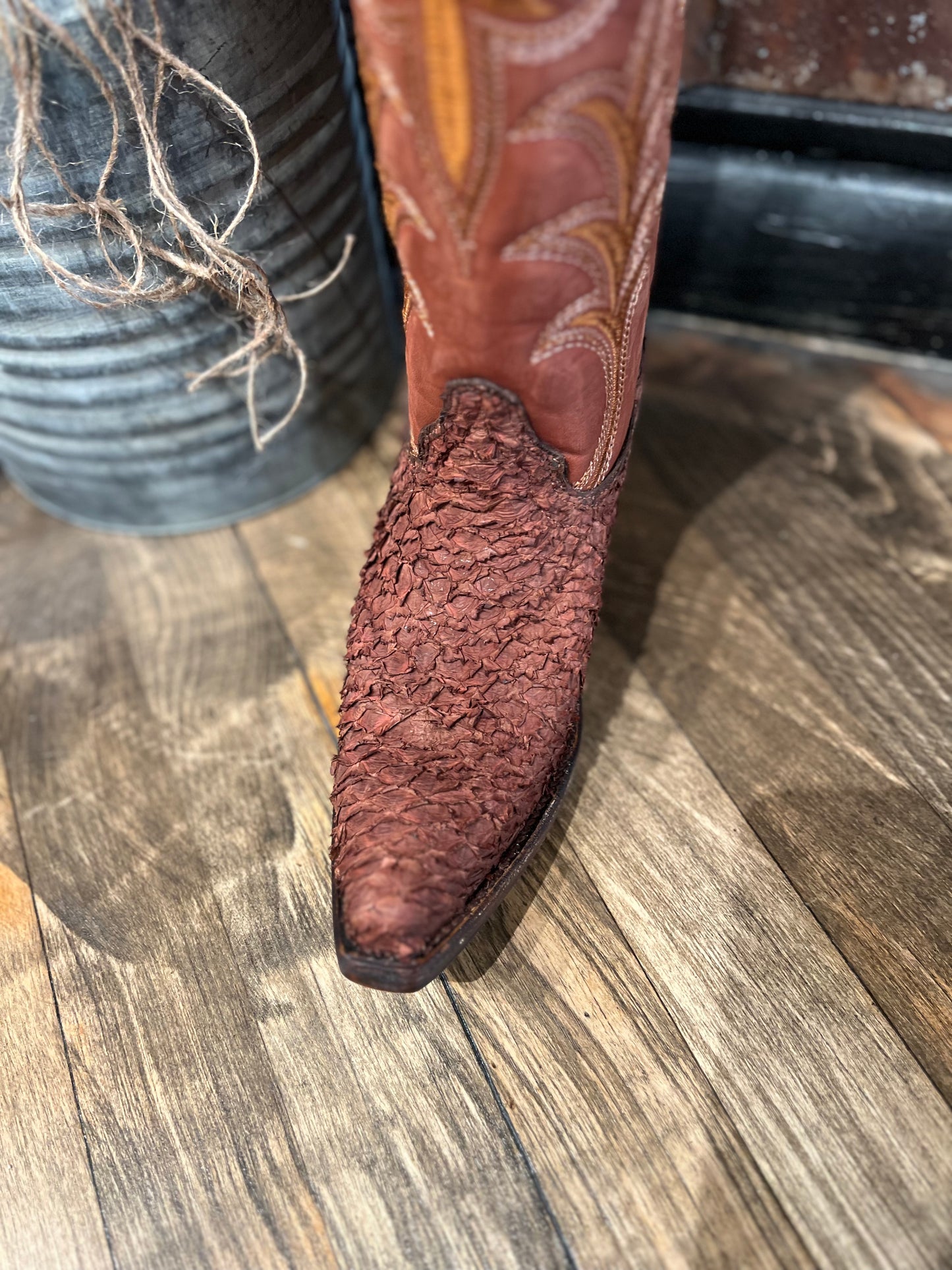 Women's Shedron Fish Embroidery Boot