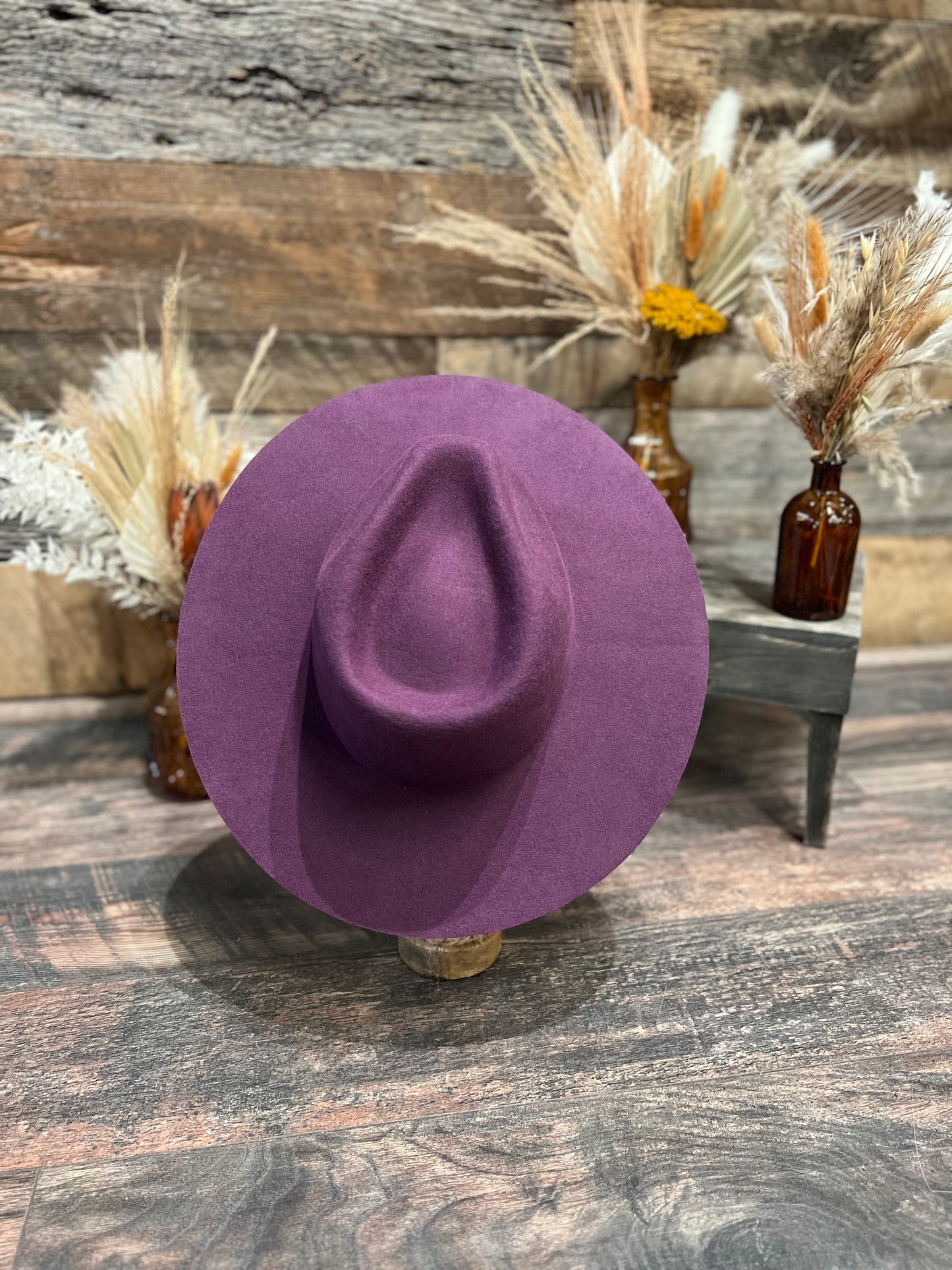 Plum Felt Hat