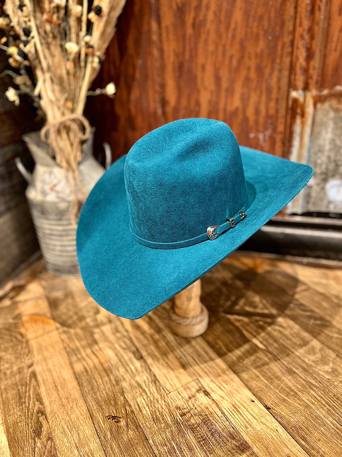 ProHats Stockshow Turquoise Felt