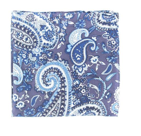 Blue Paisley Wild Rag