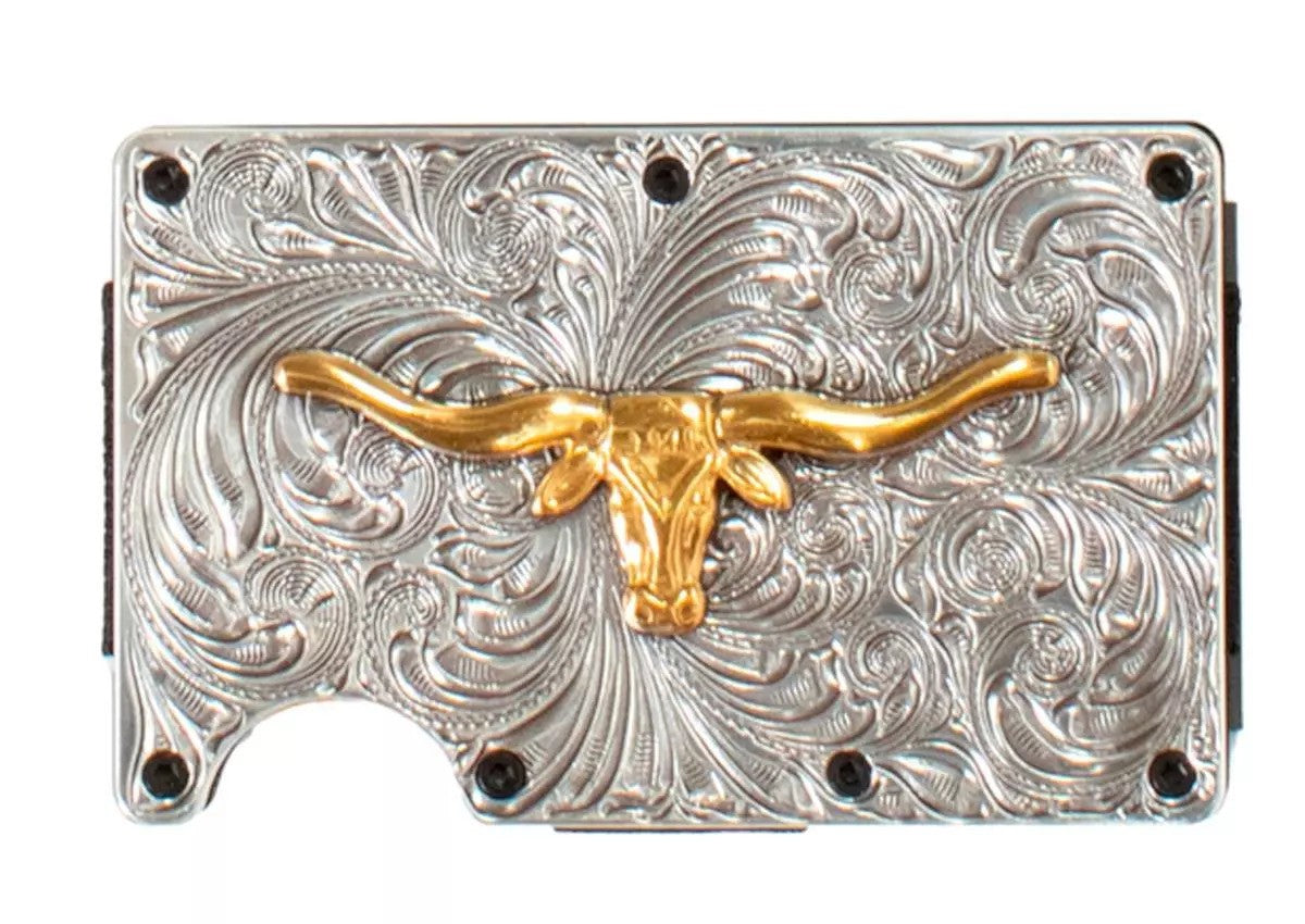 Gold Longhorn Utility Wallet
