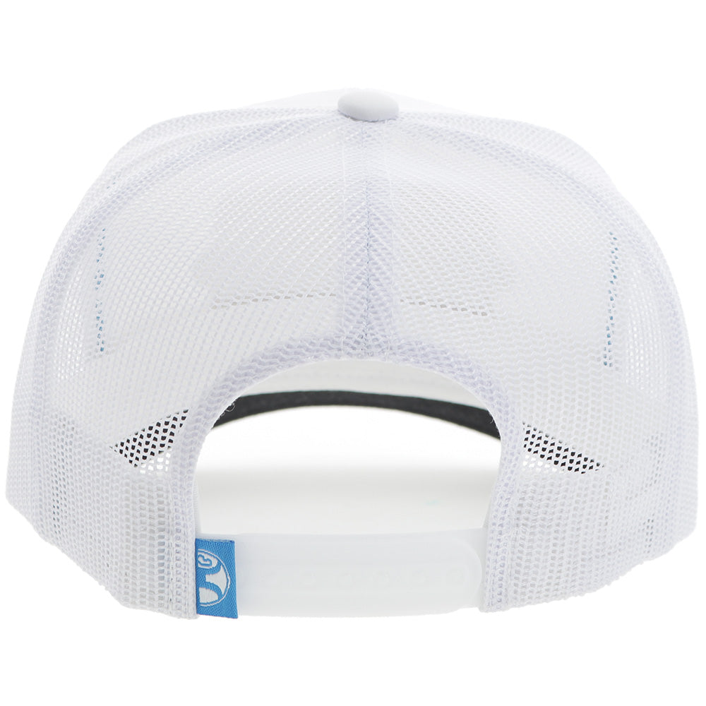 Hooey Diamond 6 Panel Trucker Hat White