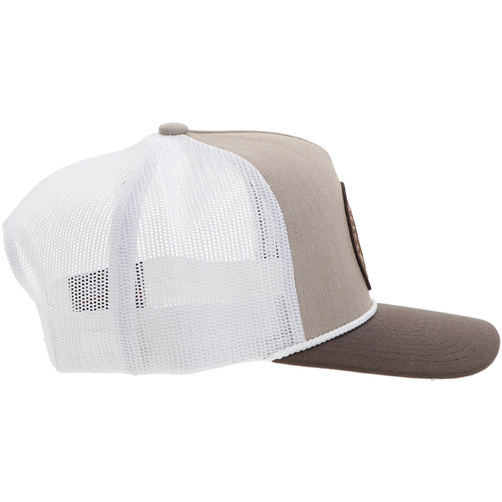 Hooey Quanah 5 Panel Trucker Hat Tan