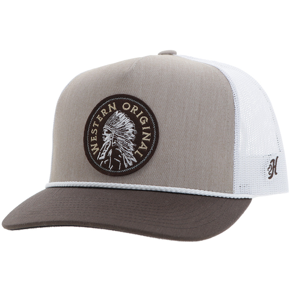 Hooey Quanah 5 Panel Trucker Hat Tan