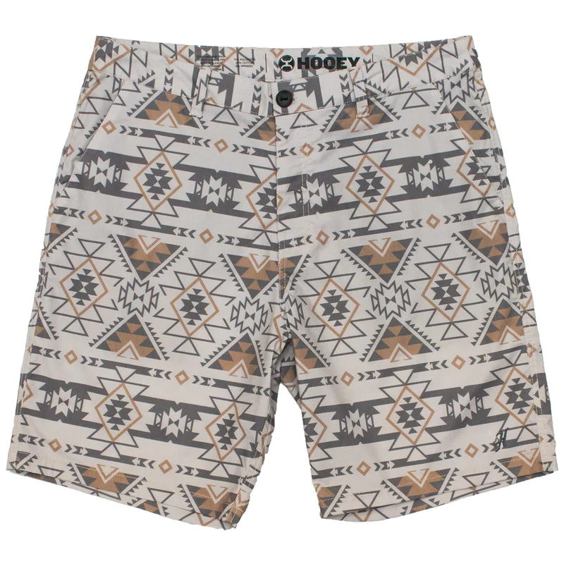 The Hybrid Hooey Shorts Gray Aztec