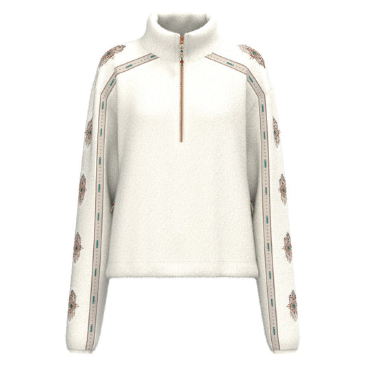 Hooey Mia Fleece Cream Pullover