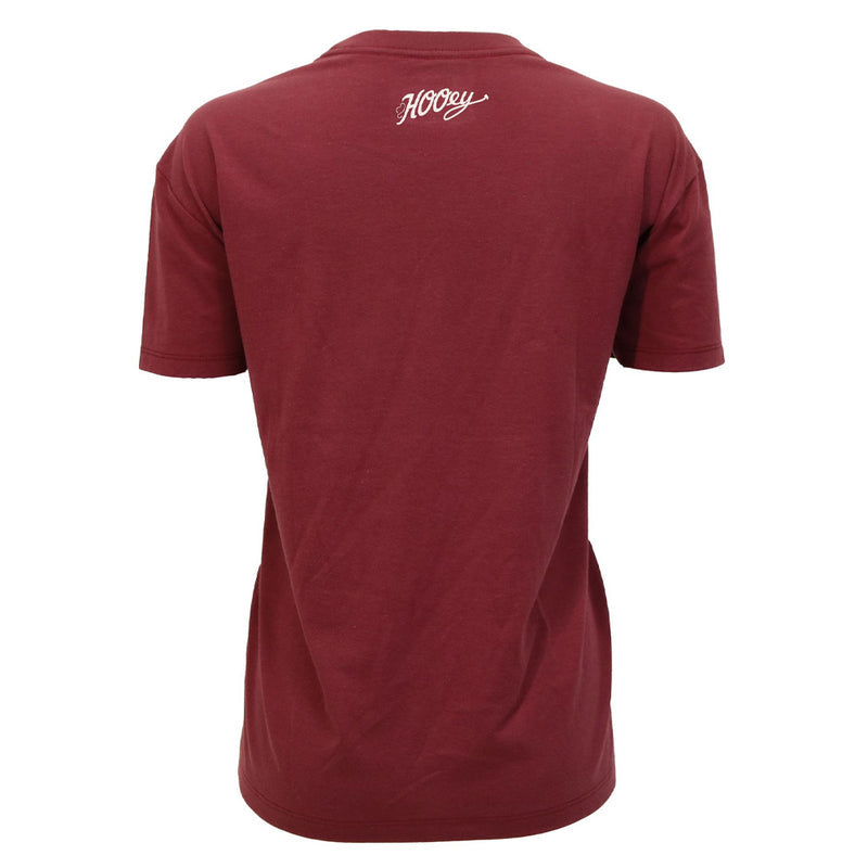 Hooey Leona T-shirt Red w/White Stitching