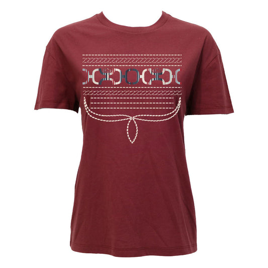 Hooey "Leona" T-shirt Red w/White Stitching