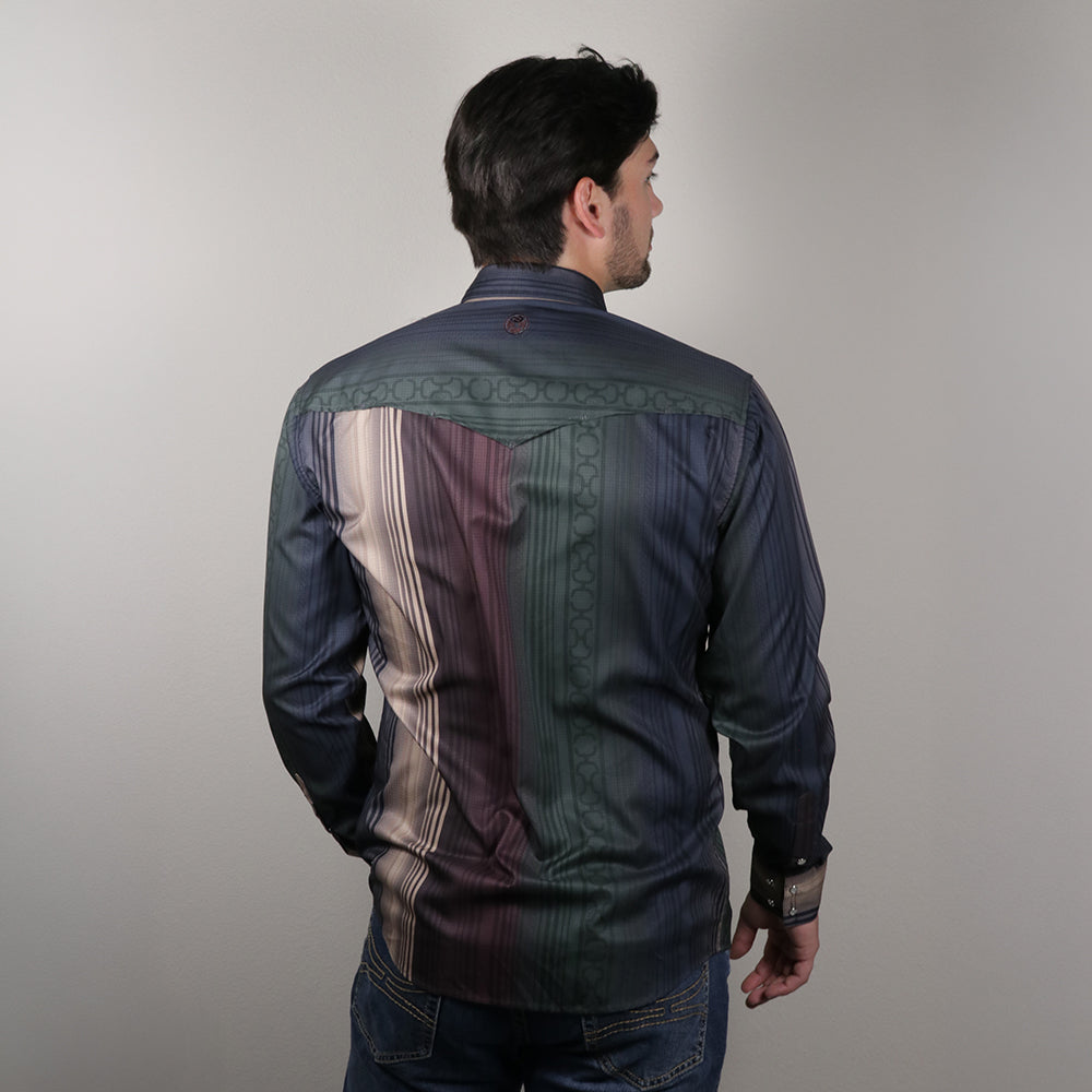 Hooey Sol Stripe Snap Up Shirt