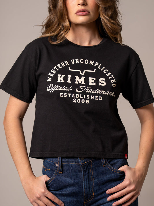 KImes Heavy Text Tee Black