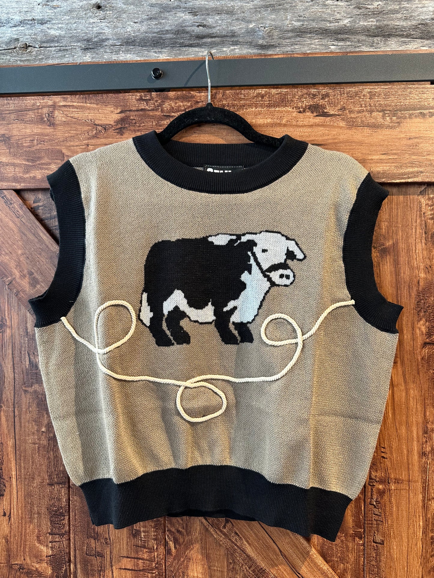 Bull Knit Sweater Vest