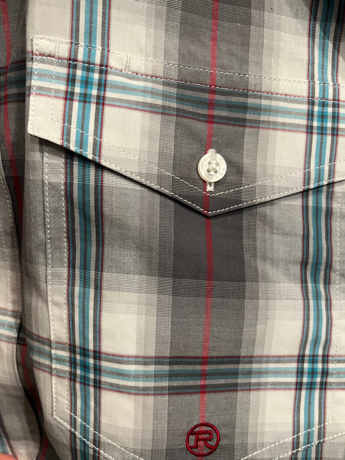 Men's Gray Cloud Plaid Shirt