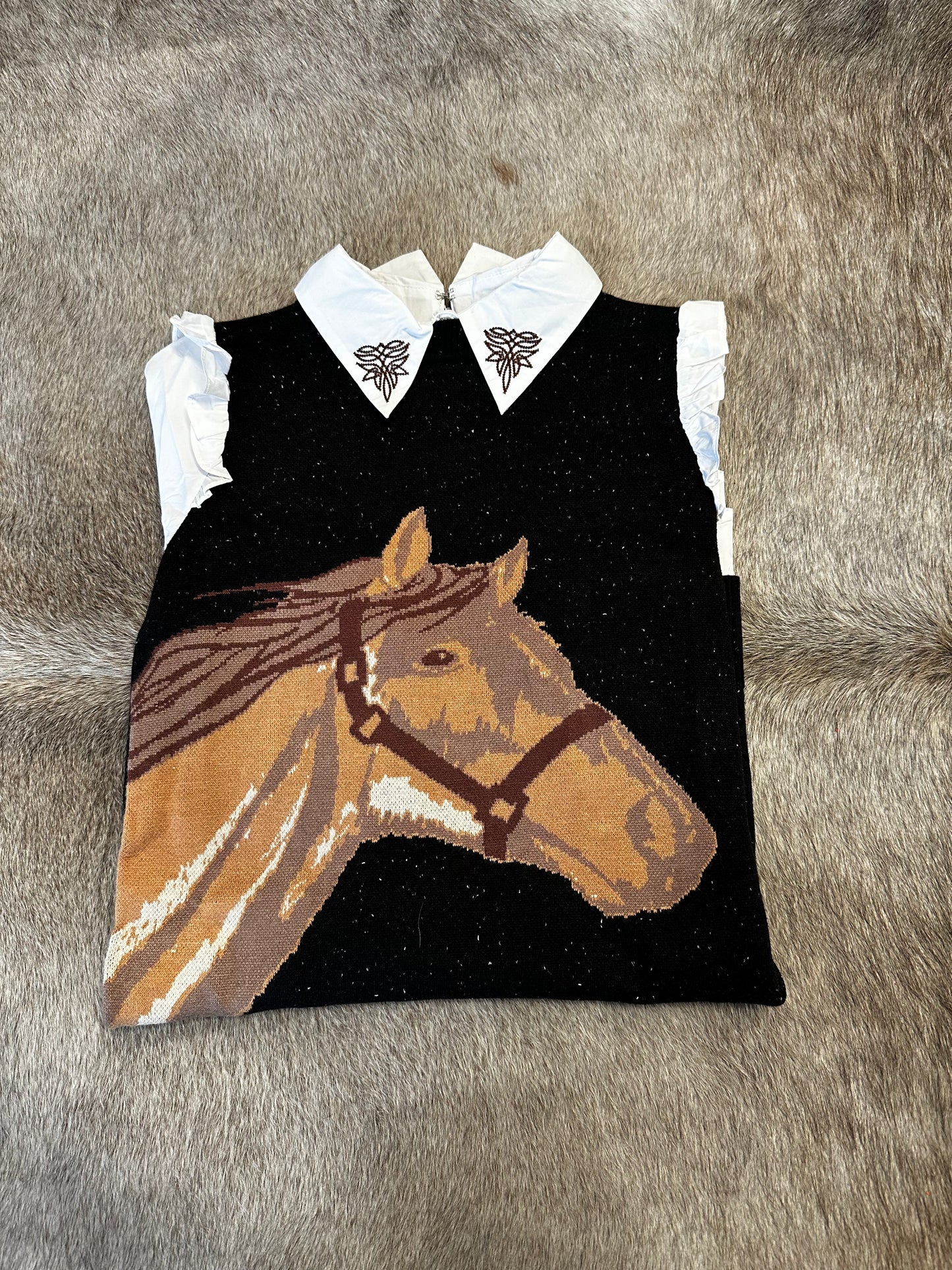 Bootstitched Pony Sweater Dress