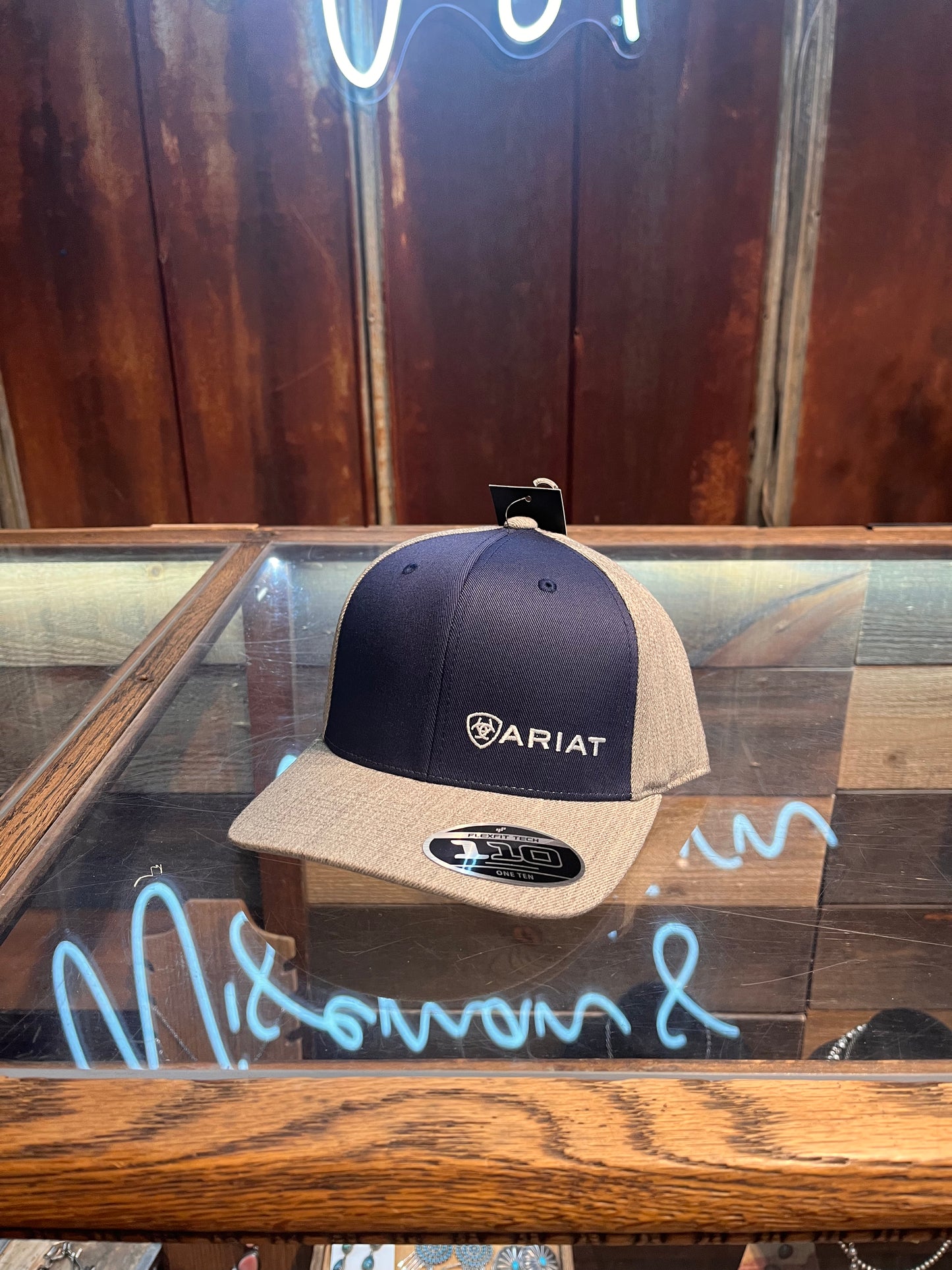 Ariat Navy/Heather Snap Back Ball Cap