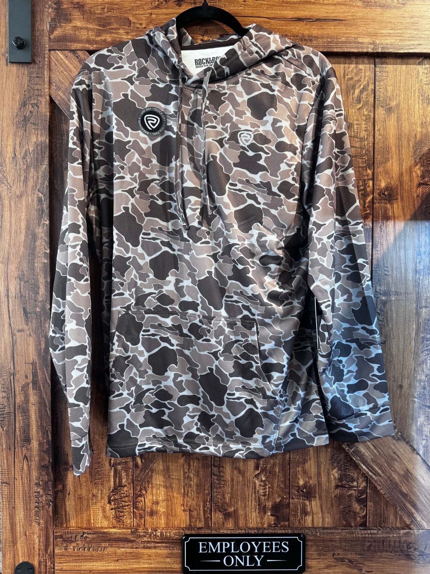Rock & Roll Camo Mesh Hoodie