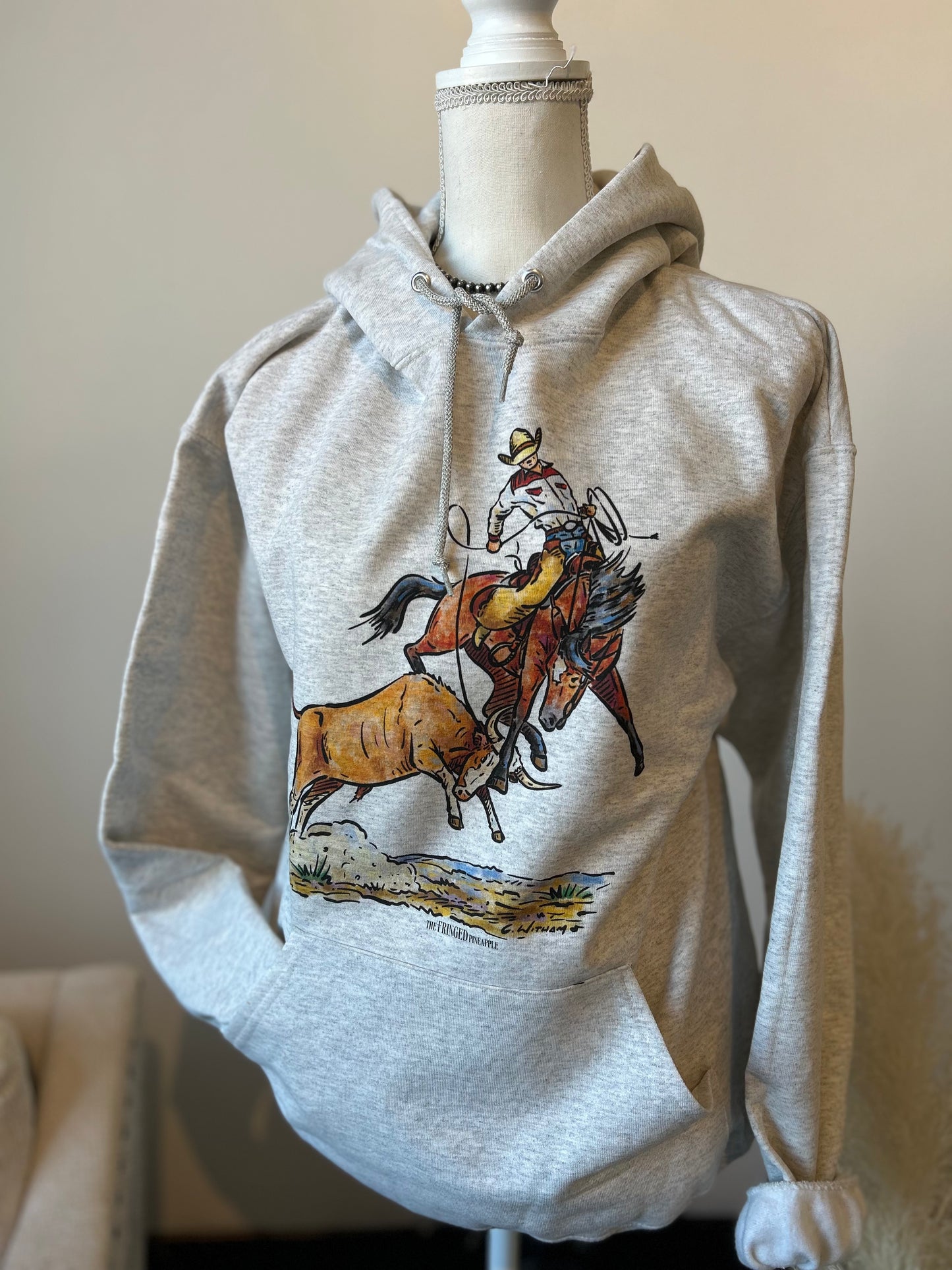 American Nights Hoodie Light Grey