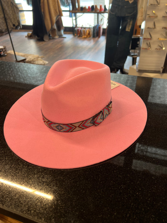 Youth Twister Pink Flat Brim Hat
