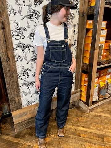 Wrangler hot sale denim overalls