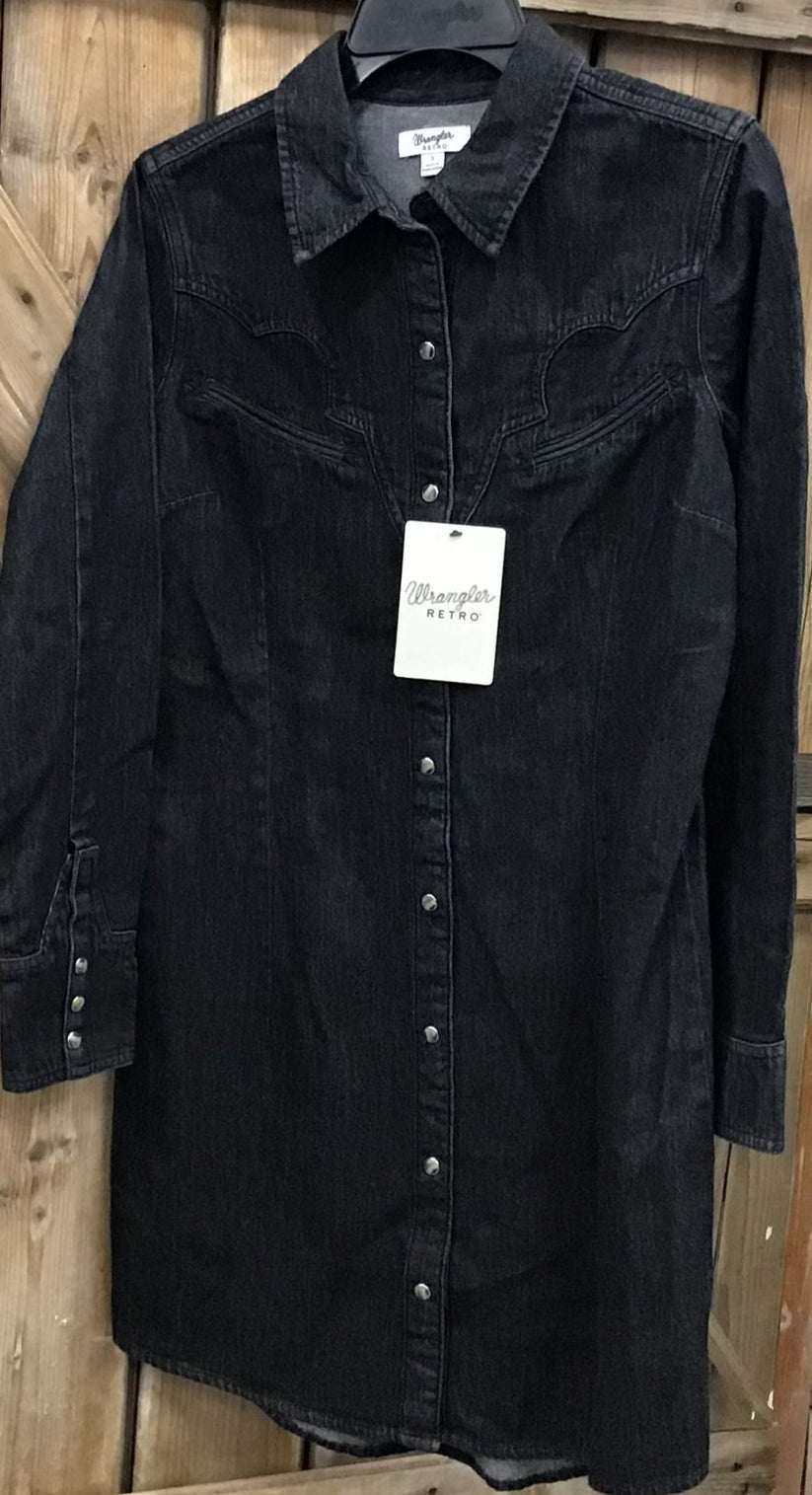 Wrangler Midnight Denim Dress – Wiseman’s Western