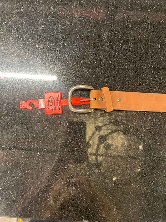 Brown Leather Justin Belt