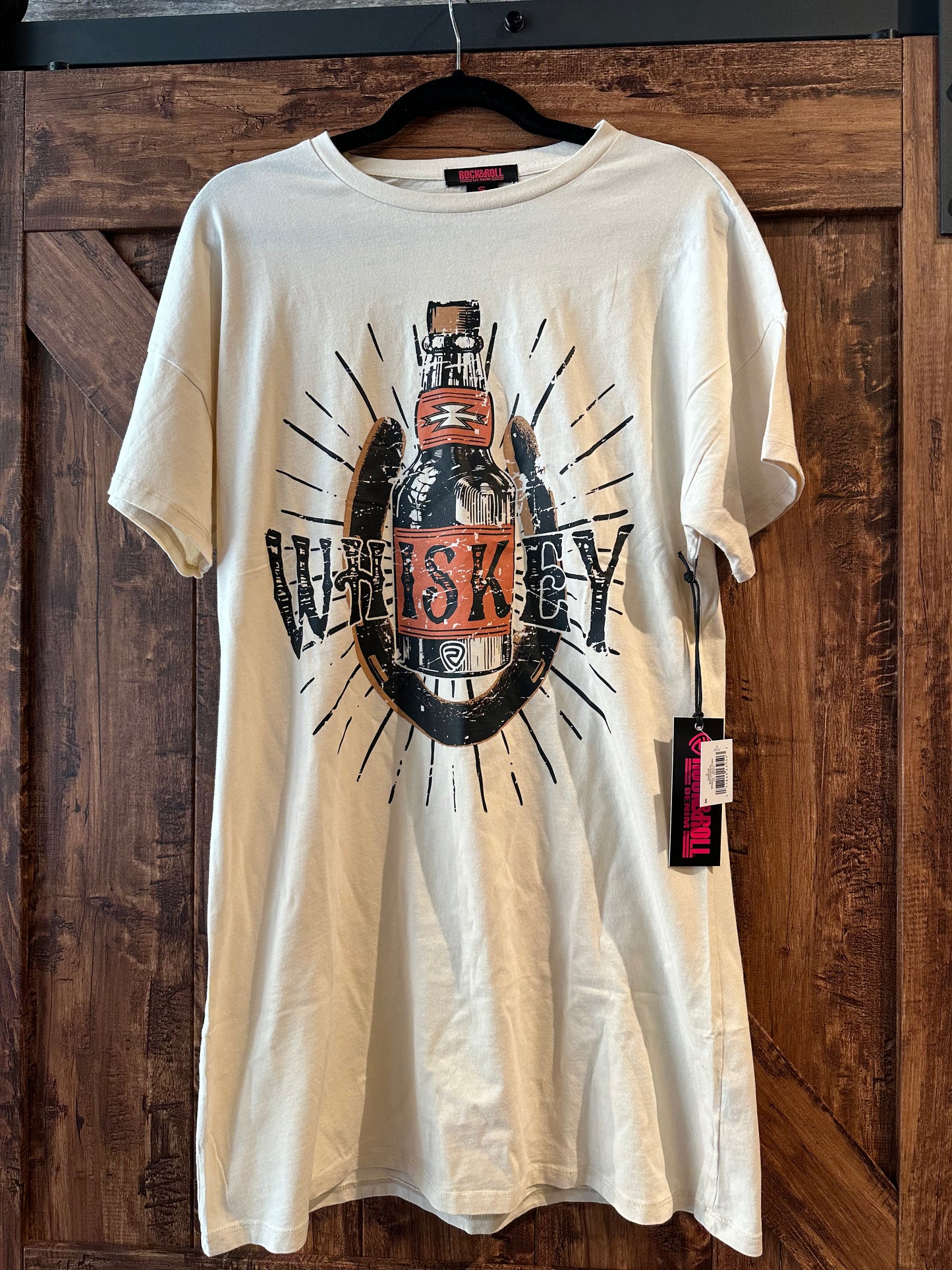 Rock & Roll Whiskey T-Shirt Dress