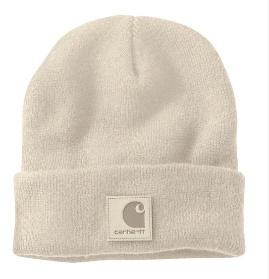 Carhartt Oat Milk Tonal Patch Beanie