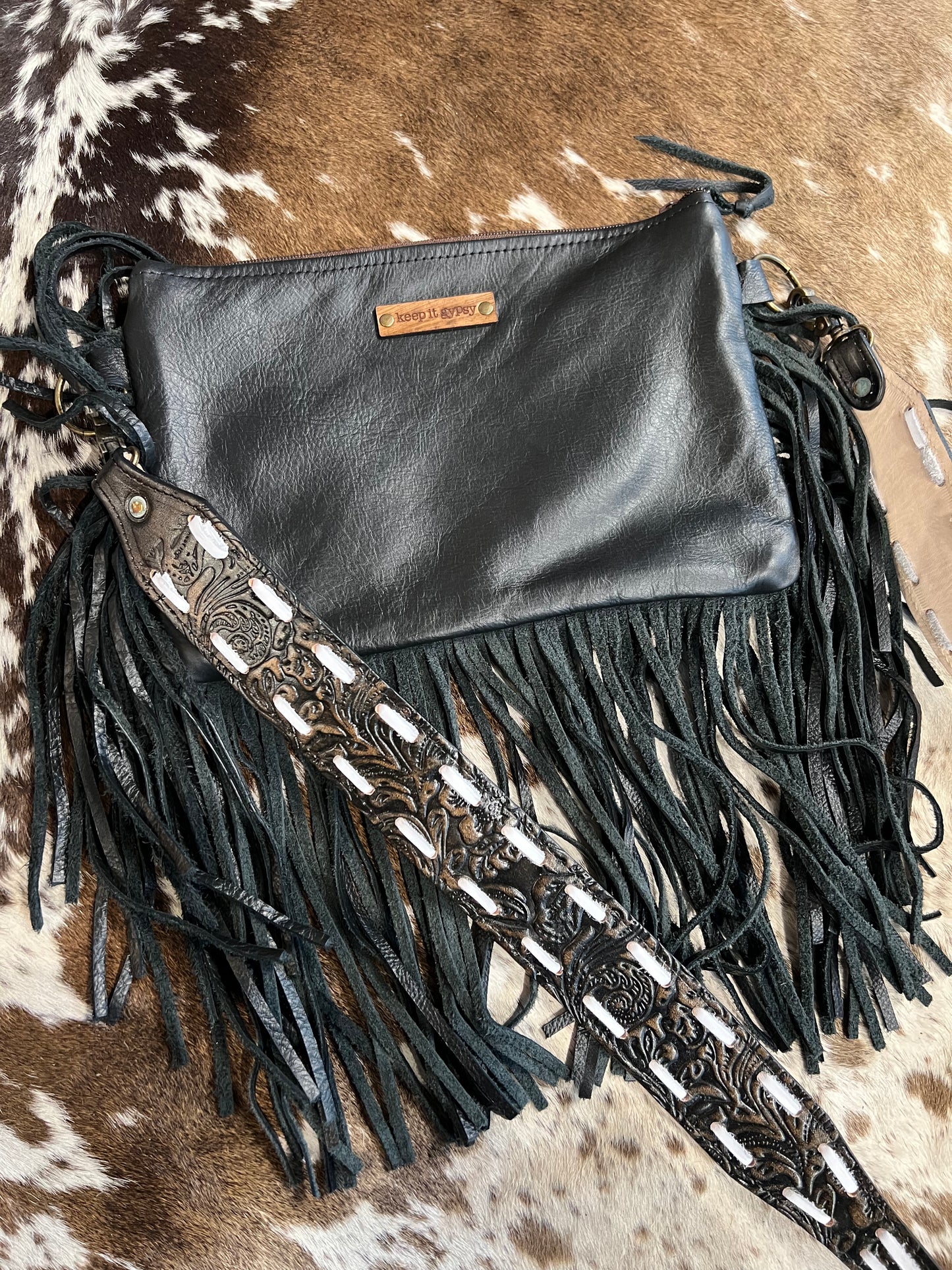 Gypsy Black Patchwork Bag