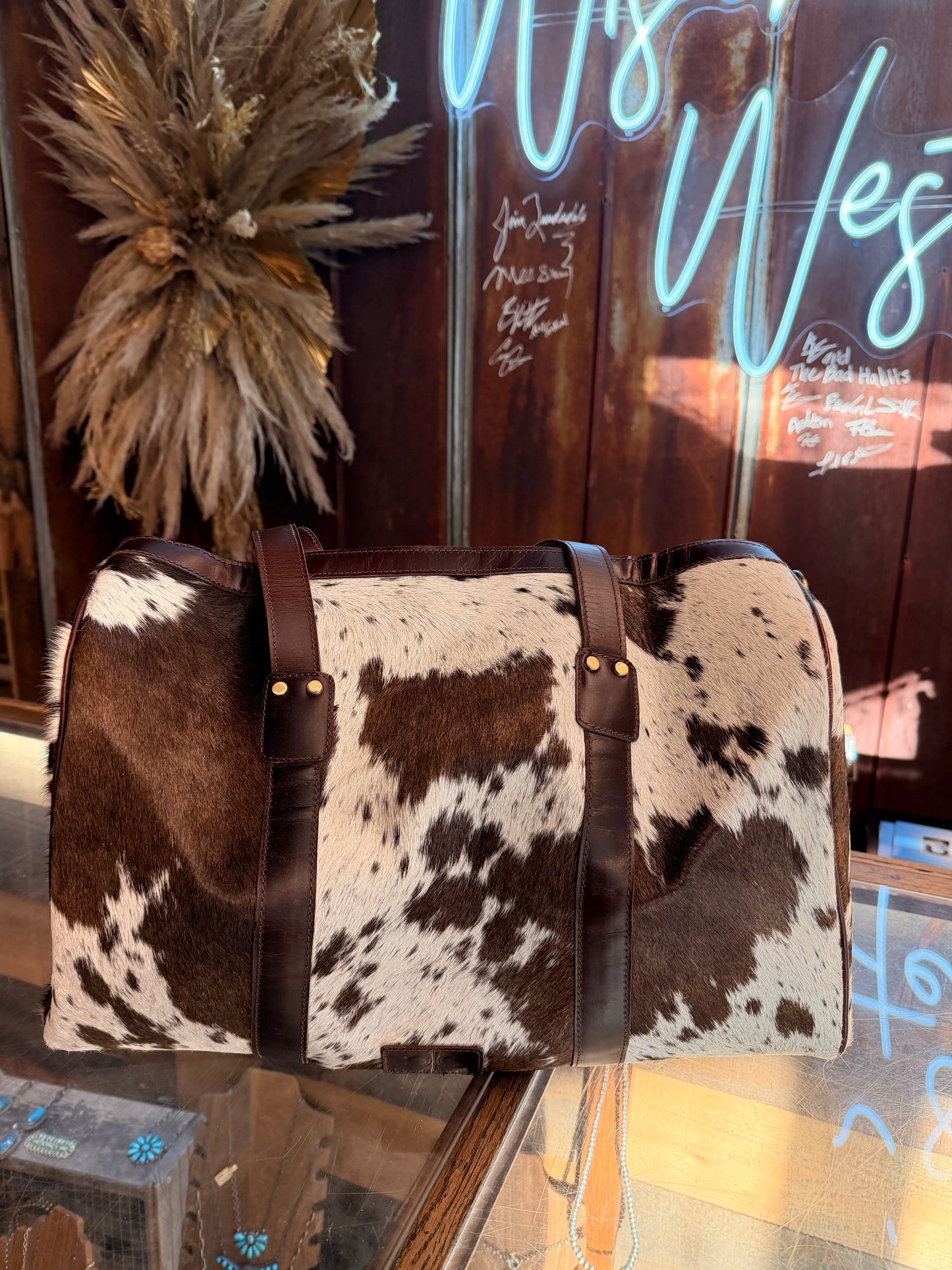 Henry Cowhide Duffle Travel Bag
