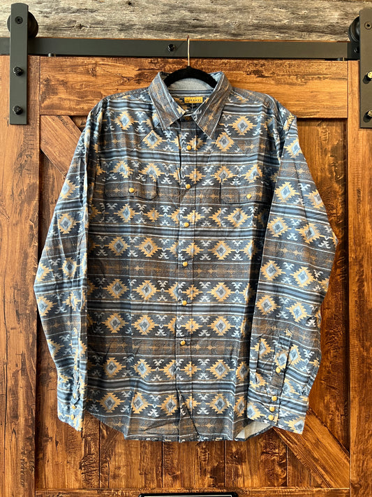 Indigo Aztec Snap Up