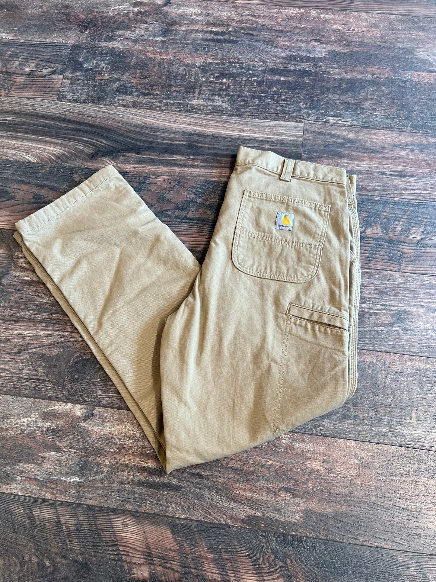 Tan Rugged Flex Flannel Relaxed Fit Work Pant