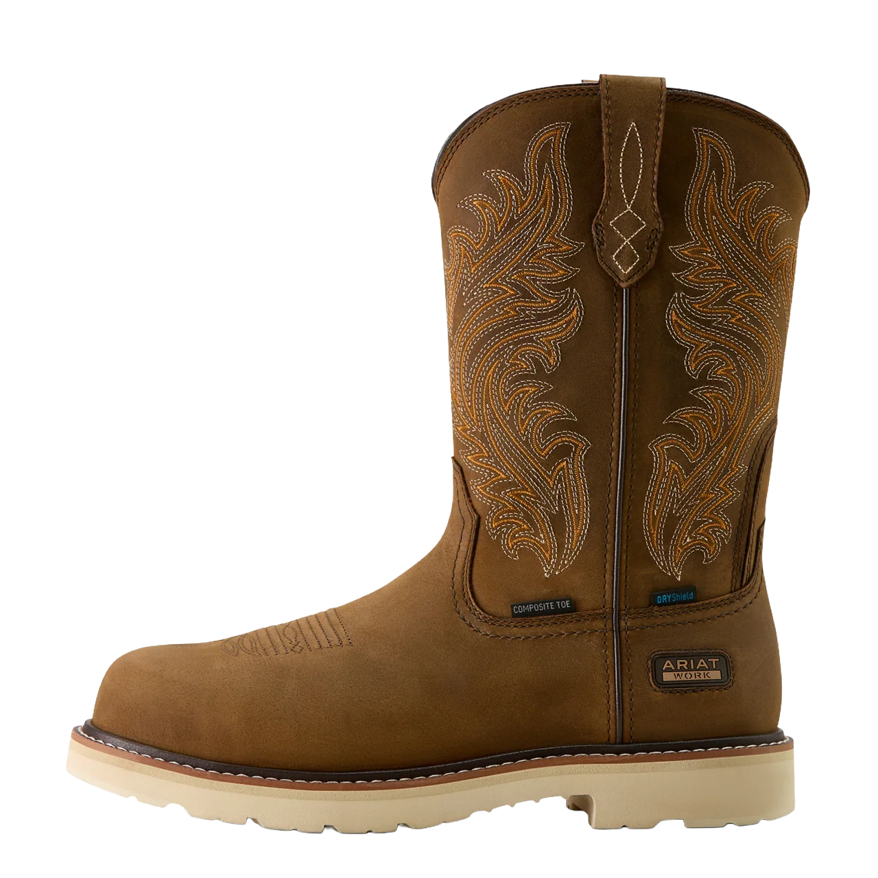 Ariat Men's Activator Argo Waterproof Distressed Brown Work Boots