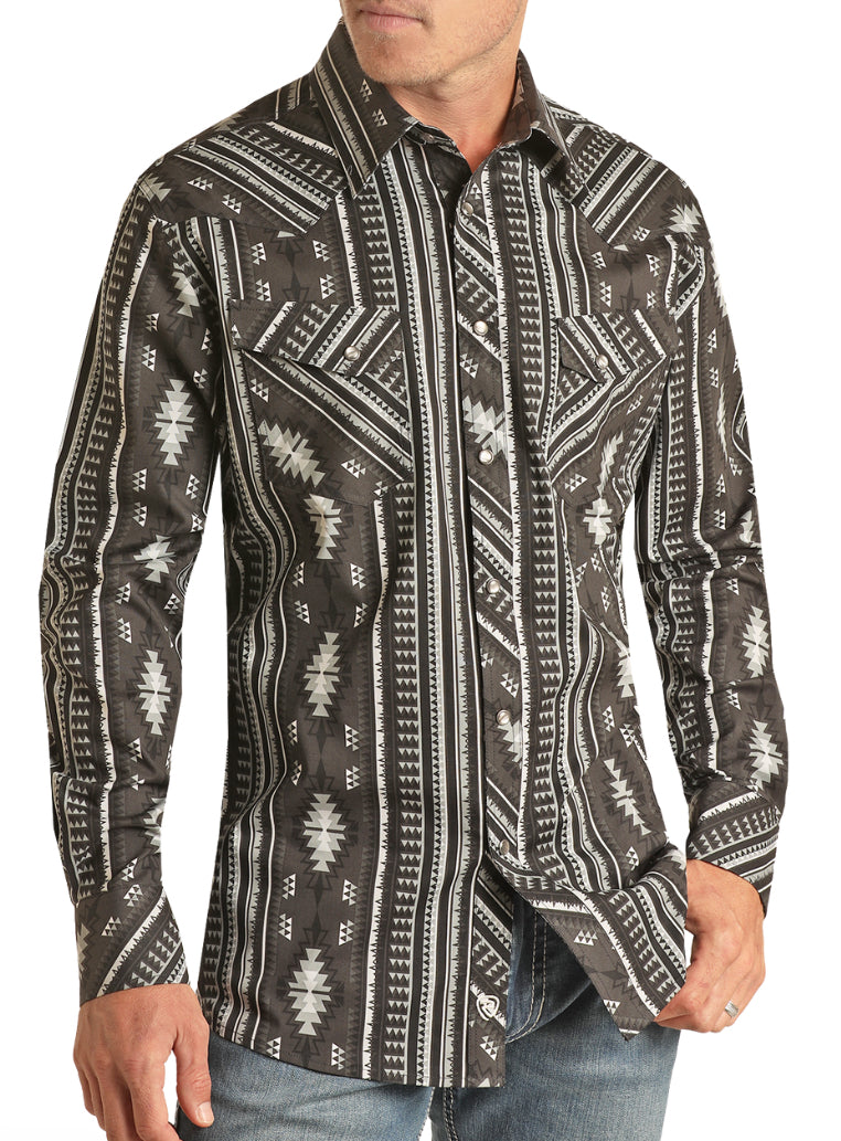 Aztec Gussied Up Snap Up Men's