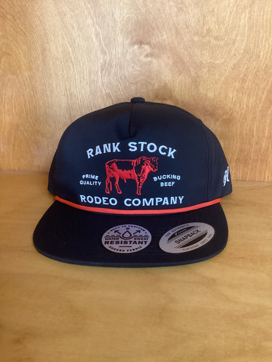 Hooey Rank Stock Black w/Red Trucker Hat