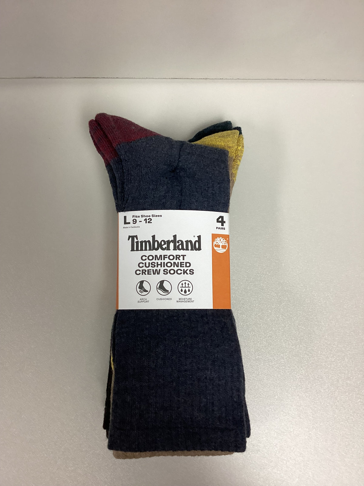 Timberland Cushioned Crew Socks 4 Pack
