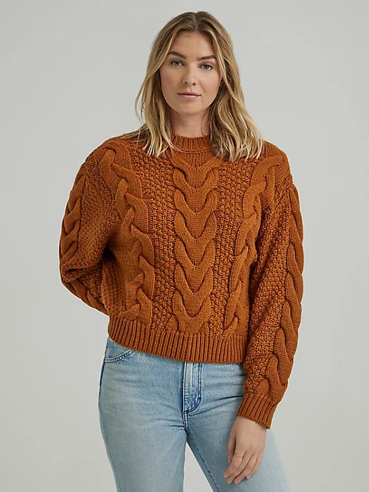 Wrangler Spice Cable Knit Sweater