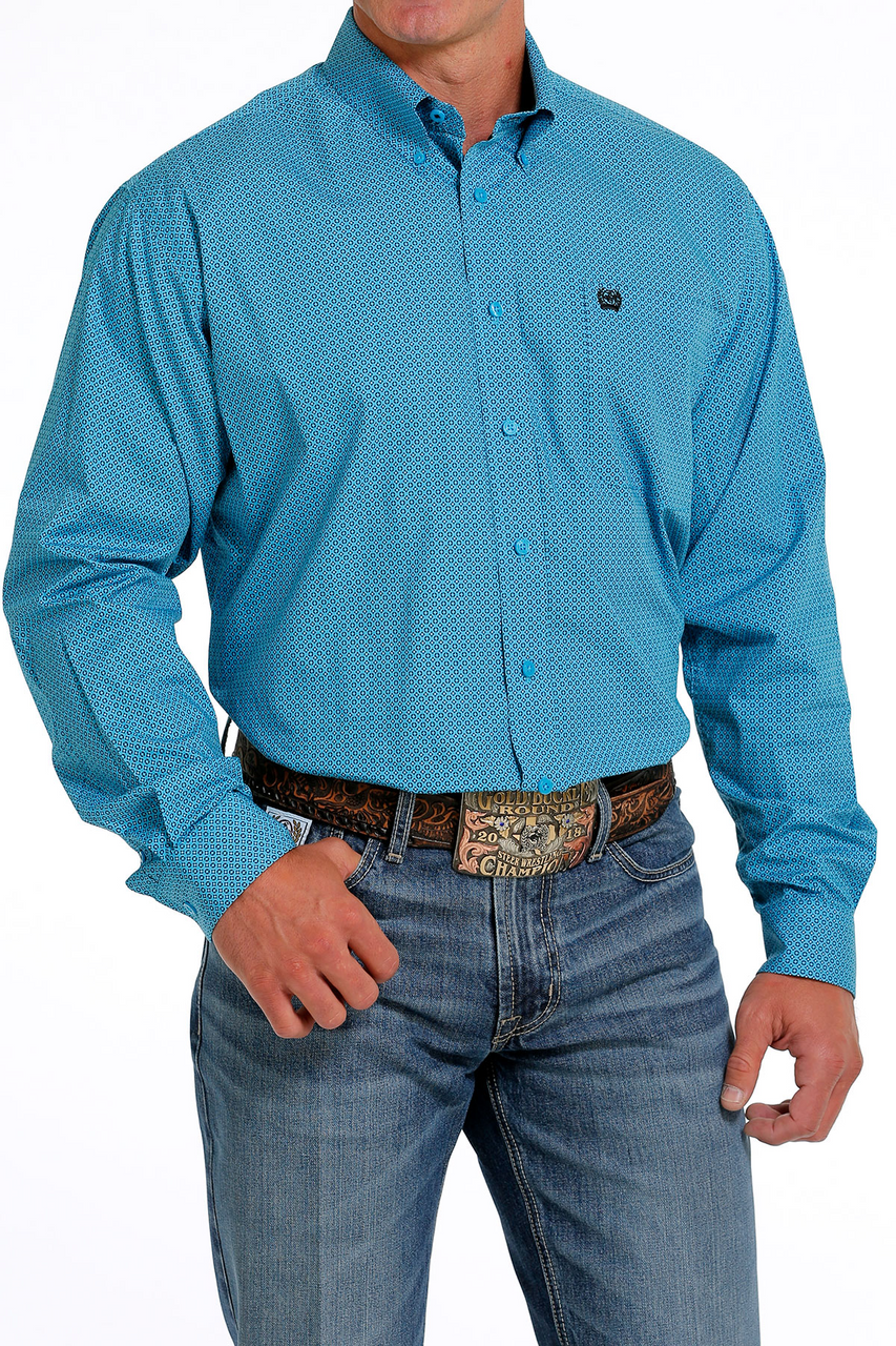Cinch Men’s Turquoise Button Up