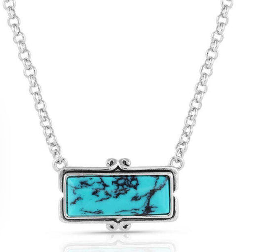Looking Glass Turquoise Necklace