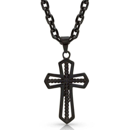 Men’s Darkest Night Cross Necklace