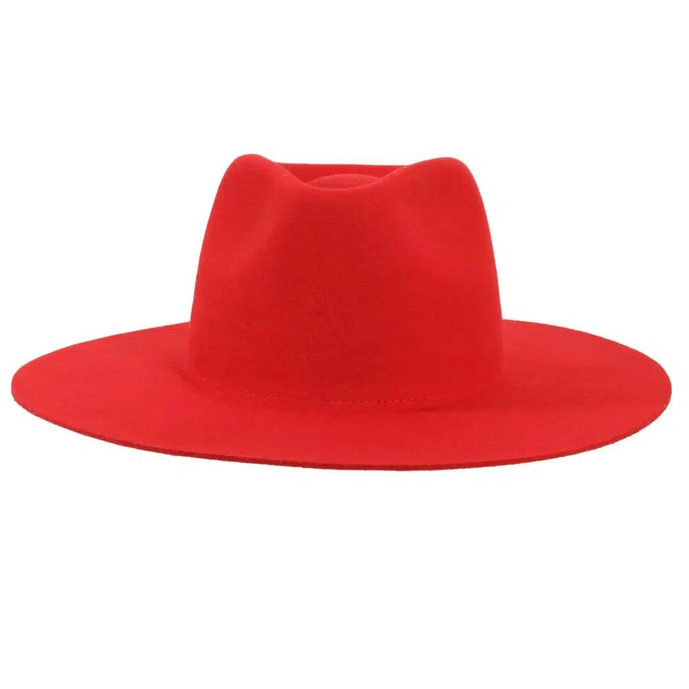 Lipstick Red Felt Hat