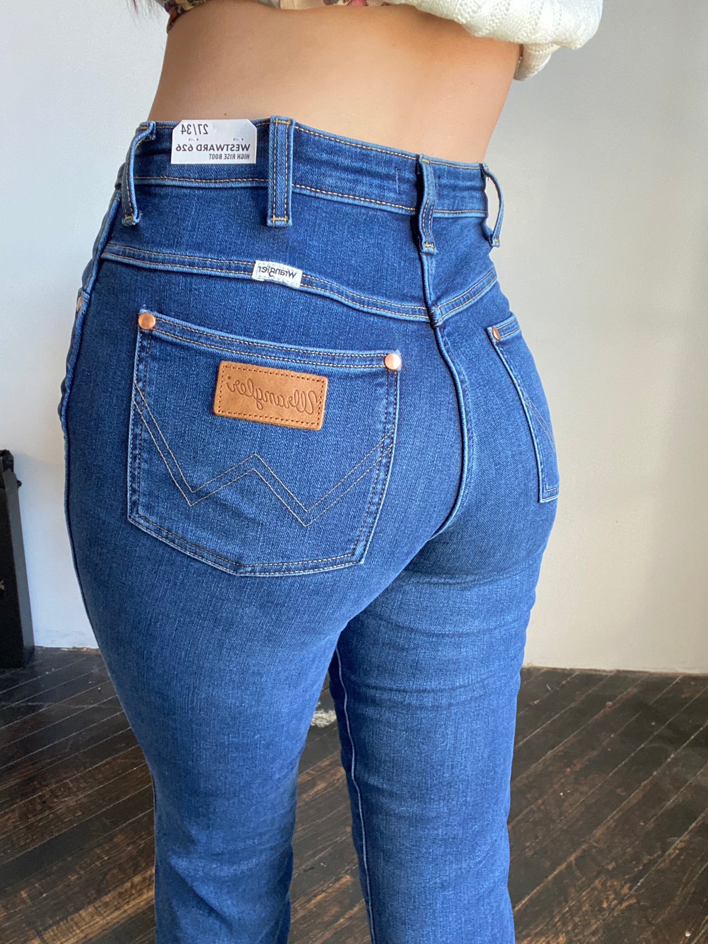 Final Sale ✨ Wrangler Dusty Cobalt Denim Bootcut