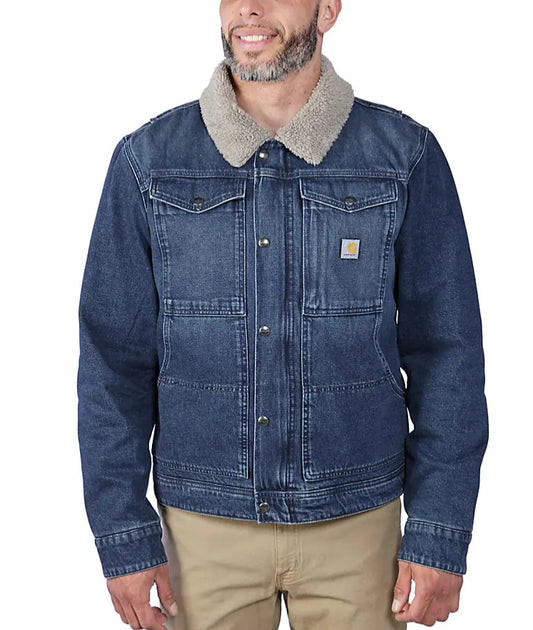 Relax Fit Sherpa Lined Jacket