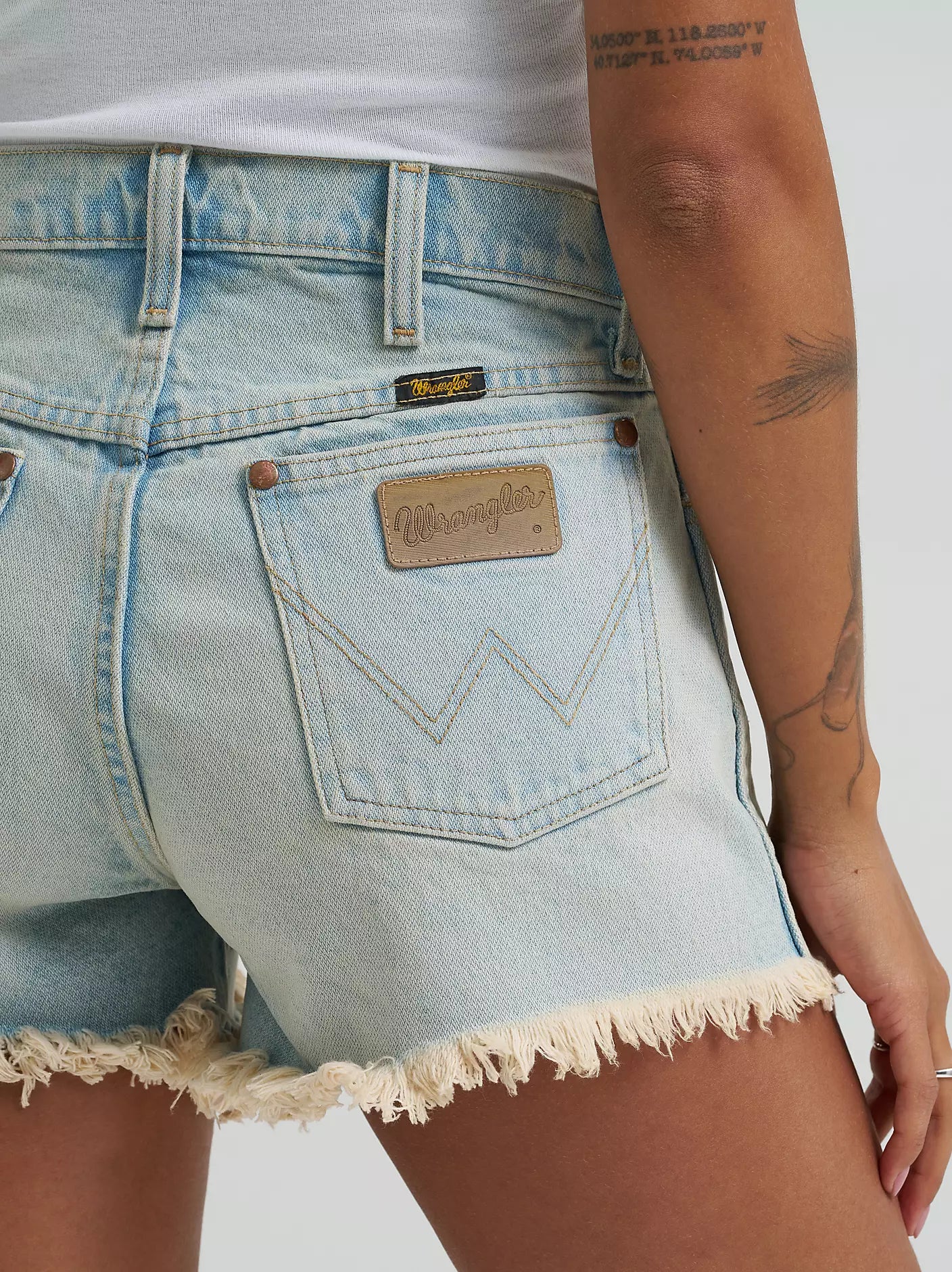 Wrangler Bleach Reworked Shorts