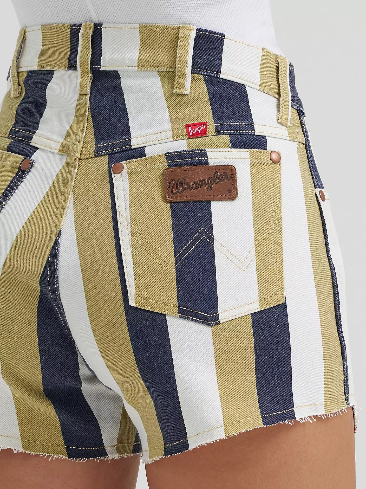 Wrangler Reworked Coors Stripe Shorts