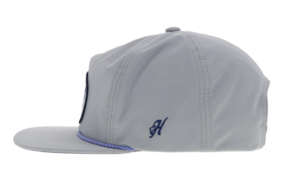 Local Hat Gray With Navy/White