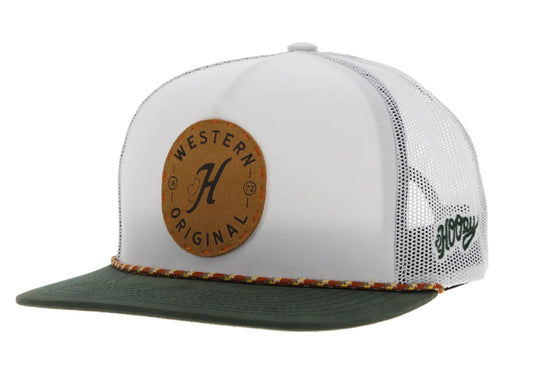 Spur Hat White w/Leather
