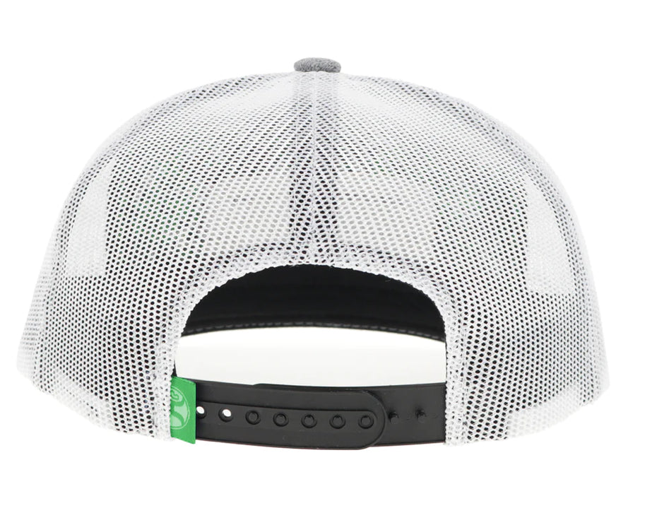 Horizon Hat Gray/White With Green Patch
